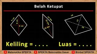 Cara Menghitung Keliling dan Luas Belah Ketupat