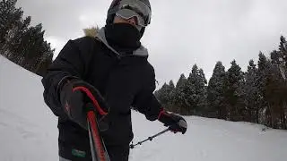 神立スノーリゾートでのスキーの様子をストックに付けたGoProで撮影してみた