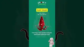 Пасиф Рубиновый Кальмар #growagarden #roblox