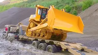 MUDRUNNER! HEAVY CAT D10T DOZER! HC 6 STUCK IN MUD! CATERPILLAR 374F! MUDDRUNNER EXTREME