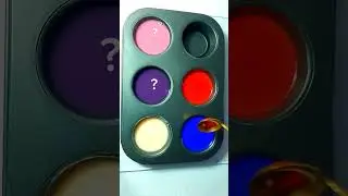 Creative Color Mixing with 💙+🤍+❤️ #asmr #colormixing #satisfying #popit