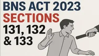 BNS Act 2023 की धारा 131, 132 और 133 | हमला, अपमान और Public Officer रोकने पर सजा#bns2023