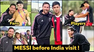 Messi INSPIRES Young Players & Fans with Selfies before India Tour