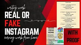 Handwriting part time job real or fake | scam on Instagram | Instagram job | fraud |