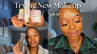 Try New Products With Me + Skin Prep Routine | Fenty Beauty, One/Size, MAC