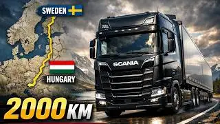 2000 KM Clean & Realistic Drive | Relaxing Long Haul in Scania | Hungary to Sweden | ETS2