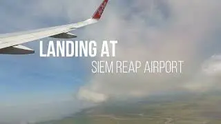 【4K】landing at Siem Reap Airport Cambodia
