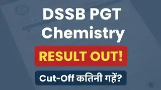 How to Check DSSSB Result #Cutoff #dsssb pgt chemistry exam 😱
