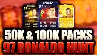 FIFA 15 - 50K & 100K PACKS! RECORD BREAKER RONALDO HUNT PACK OPENING!