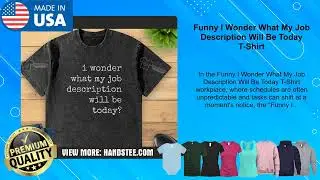 Funny I Wonder What My Job Description Will Be Today T-Shirt