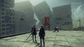 NieR:Automata part 25 Father Servo Final Form Level 60 with 9S