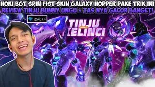 HOKI BGT SPIN FIST SKIN GALAXY HOPPER PAKE TRIK INI! REVIEW TINJU BUNNY UNGU KOMBO AMA SET + TASNYA😱