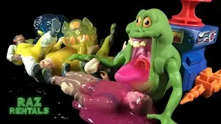 Kenner Real Ghostbusters Green Ghost Gooper Ghost Slimer Review Mini Goopers Part 4 Ecto Plazm Slime