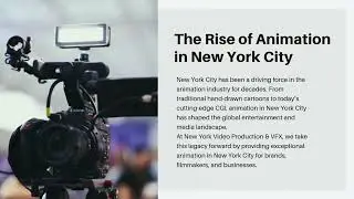 Animation in New York City | Stunning Visuals by New York Video Production & VFX