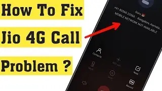 How To Fix Incoming and Outgoing Call Problem Solve In Jio 4G sim Card 2020