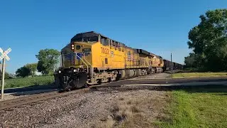 UP 7022 Leads Edgewater Coal Empties 8-31-2025
