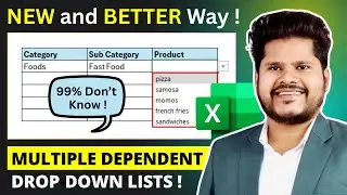 How to Create Multiple Dependent Drop-Down Lists in excel (Easiest Method)