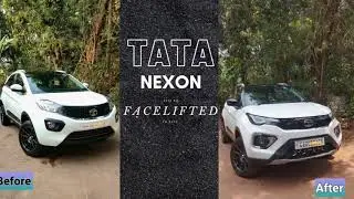 Tata Nexon Modification | XZ 2019 model Facelifted to 2020 look | #tata #nexon #tatanexon #facelift