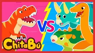 &iquest;Cu&aacute;l es el dinosaurio m&aacute;s fuerte? | Canciones de Dinosaurios | #ChitaB&uacute;
