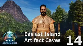 ASA Walkthrough E14 - Easy Island Caves - Ark Survival Ascended