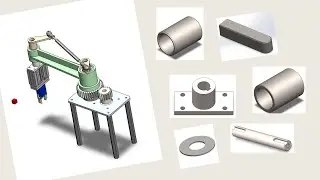 SolidWorks Project for Beginners: Designing a Rotary Pick and Place Unit | Part 4