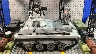 Lego Military M4 Sherman Tank (Stop Motion Speedbuild)