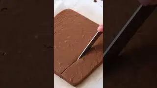 3 Ingredients Chocolate Fudge #homemadefudge