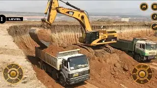 👷🏻City Construction Work Simulator 3D Game || Heavy Excavator & Truck Game || #video 