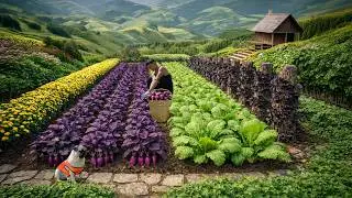 Harvest, Sell, Cook: Radish, Wood Ear Mushrooms, Mustard Greens, Chrysanthemum Greens – Farm Life.