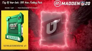 100 WIN HOUSE RULES PACK OPENING AND THOUGHTS ON THE MOST FEARED ENRAGED - MUT 20