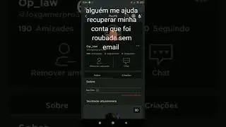 algu&eacute;m ajuda a recuperar minha conta que foi roubada sem o email