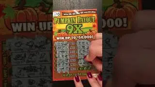 Pumpkin Payout lucky lottery scratch off.