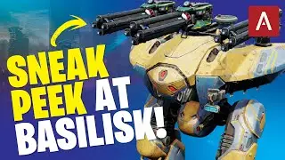 SNEAK PEEK! New Titan Weapon BASILISK War Robots Test Server Gameplay WR