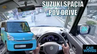 Suzuki Spacia POV Drive and Quick Review (Car Wings)