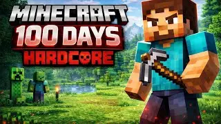 I tried surviving 100 days in minecraft hardcore (bedrock Edition) Voice-over + Music time-lapse. 
