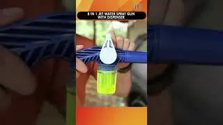 Ez Jet Water Cannon Gun with 8 Spray Rotating Nozzle and Built in Soap Dispenser