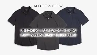 Mott & Bow's ALL NEW Jersey Sueded Polo's Try On and Review - Super Comfy Business Casual Wear!