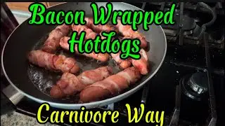 Bacon Wrapped Beef Hotdogs | 2-Ingredient Carnivore Snack