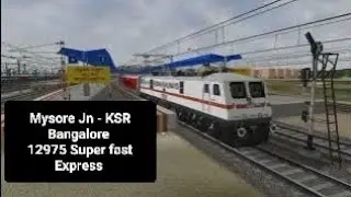 MSTS | 12975 Mysore&ndash;Jaipur Superfast Express 🚆 | Mysore to Bengaluru Part -01