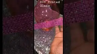 DIY Tinted Glass Vase #diys #diydecor #dollartree #modpodge #foodcoloring foodcol