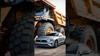 When a Mustang Meets a Monster Truck! 🚗💥🚜