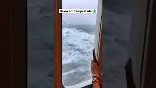 Veja Oque Acontece Com Navio de Cruzeiro Em Tempestade 😱