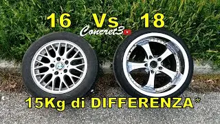 Cambia davvero tanto con delle Ruote pi&ugrave; Leggere? | Test 16 Vs 18 con Pgear | Risultati Inaspettati