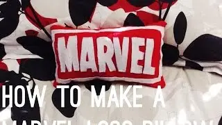 How to make a Marvel logo pillow - Easy tutorial