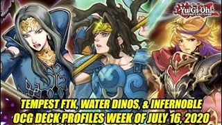 Tempest FTK, Water Dinos, & Infernoble - Yu-Gi-Oh! OCG Deck Profiles Week Of July 16, 2020