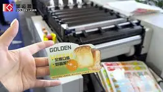 Golden Laser LC350 Label Laser Die Cutting Machine | Live Demo at Labelexpo Asia 2025