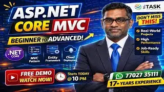 👉 ASP.NET Core MVC Full Course 🔥 Beginner to Advanced | Real-Time Project | .NET By Mr.Narendrababu