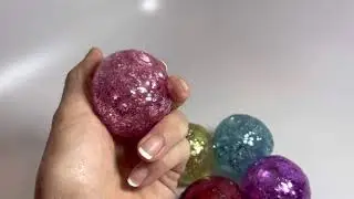 Thick glitter balls