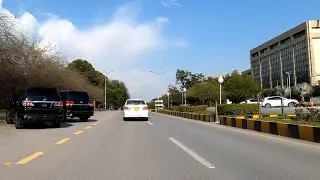 [4K] Islamabad Capital City Pakistan - Karachi Company Blue Area Jinnah Avenue Constitution Avenue