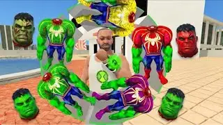 Franklin Play as all Spider-Hulk in indian bike driving 3d